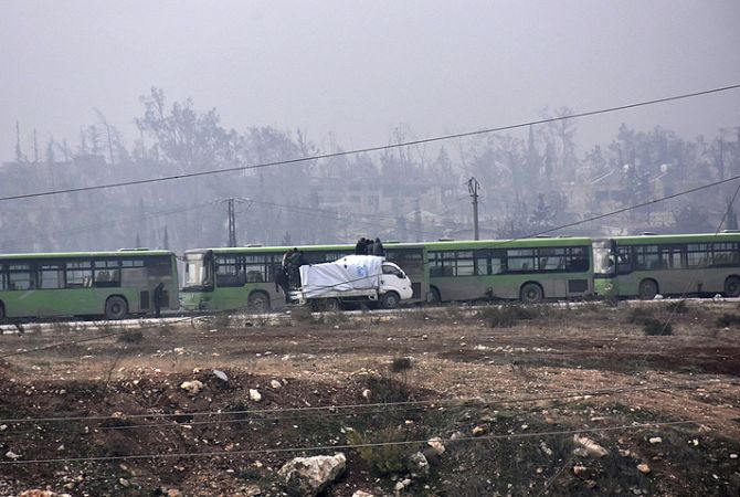 Третья колонна с боевиками выехала из восточных кварталов Алеппо 