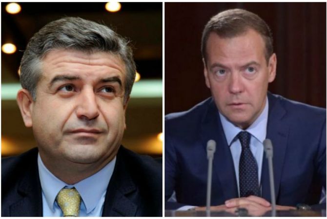  Премьер-министр Армении Карен Карапетян выразил соболезнование  премьер-министру 
России Дмитрию Медведеву 