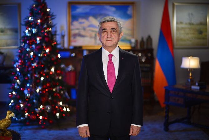 Our people proved once again that its unified strength is unbreakable: Serzh Sargsyan's 
congratulatory address on the occasion of New Year