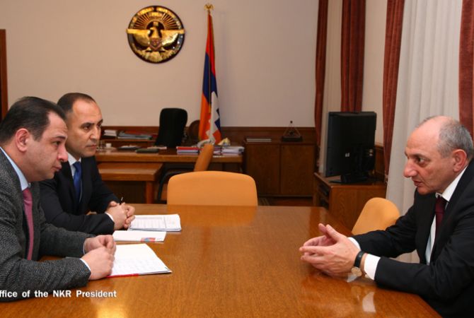 President of Artsakh receives executive director of "Hayastan" All-Armenian Fund