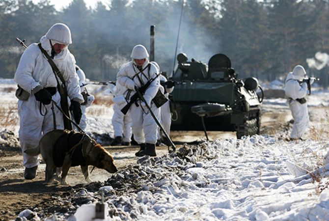 K9 units of Russian military base in Armenia begin ordnance search & clearance exercises 
