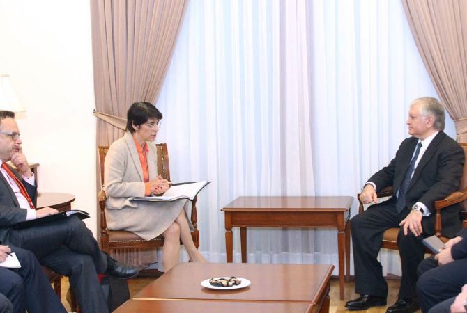 Armenian FM receives French foreign ministry representative