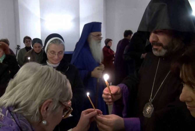 Предводитель Грузинской  епархии ААЦ участвовал в  экуменической молитве в  Тбилиси
