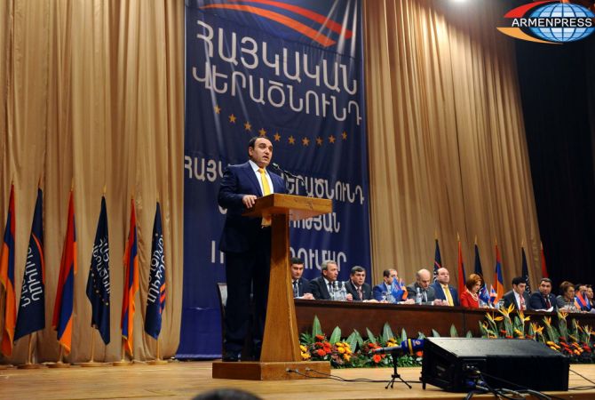  Председателем партии “Армянское  возрождение” избран Артур Багдасарян 