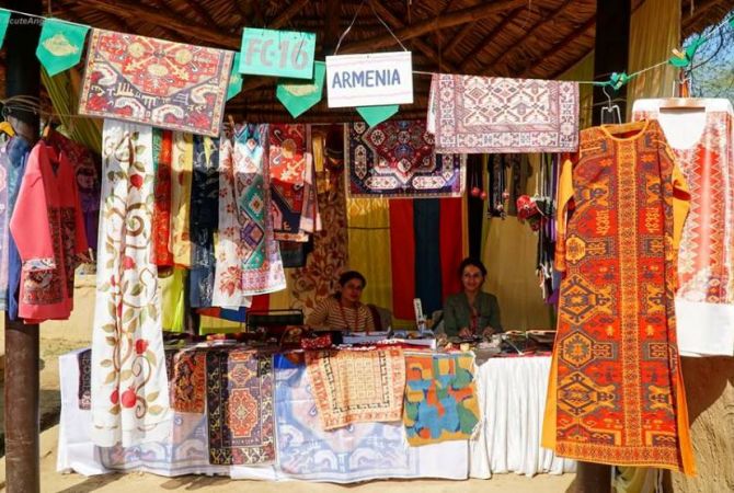 Armenian artists take part in Surajkund International Crafts Mela in India