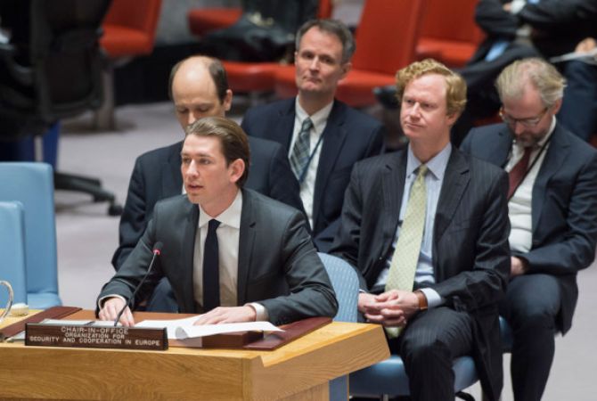 Австрия, как председательствующая в ОБСЕ страна, прилагает усилия для урегулирования 
карабахского конфликта: Себастьян Курц