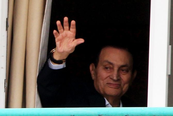 Former Egyptian President Hosni Mubarak released