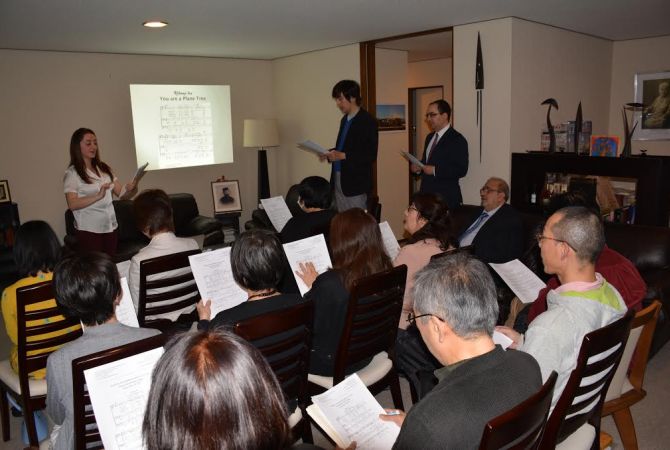 Տաթևիկ Շախկուլյանը դասախոսություն է կարդացել Ճապոնիայում ՀՀ 
դեսպանությունում