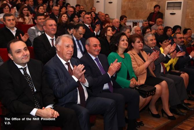 Президент Республики Арцах принял участие в мероприятии, посвященном 70-летию 
Заслуженного деятеля искусств НКР Валерия Гаспаряна