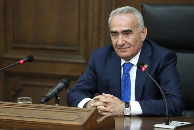 Armenia’s parliament speaker addresses his compatriots on 102nd anniversary of Armenian 
Genocide.