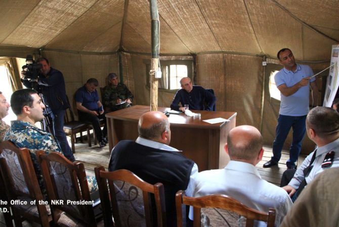President of Artsakh visits Talish village of Martakert region
