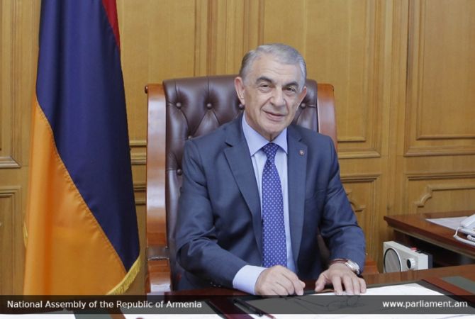 ԱԺ նախագահը շնորհավորական ուղերձ է հղել Հայաստանի ժողովրդական արտիստ 
Ռուբեն Ահարոնյանին