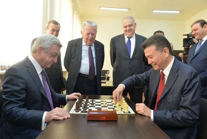 Президент ФИДЕ попросил у Сержа Саргсяна реванш: партия в быстрые шахматы 
завершилась ничьей