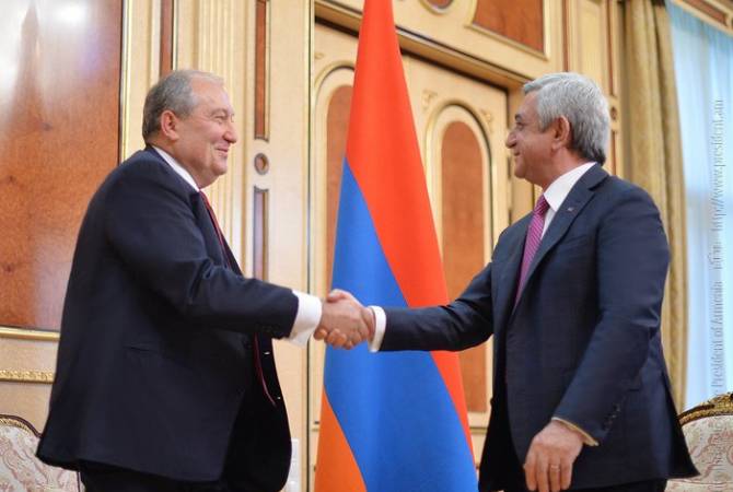 Президент Армении подписал указ о назначении Сержа Саргсяна премьер-министром 
страны
