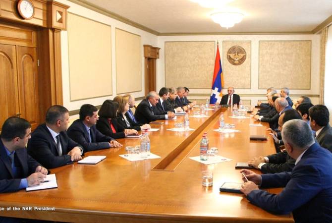 Politicization and speculations of incidents in Artsakh are pregnant with danger of splitting the 
society – President Bako Sahakyan