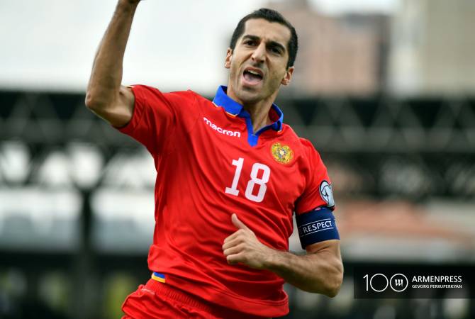 Генрих Мхитарян в Армении в девятый раз признан лучшим футболистом года