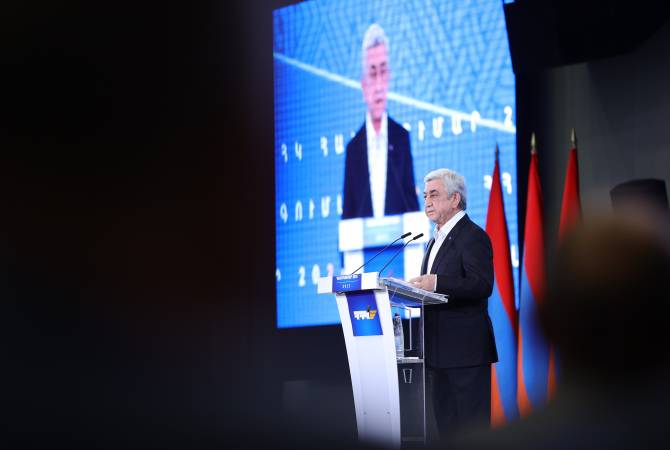 Սերժ Սարգսյանը վերընտրվեց Հայաստանի Հանրապետական կուսակցության 
նախագահ