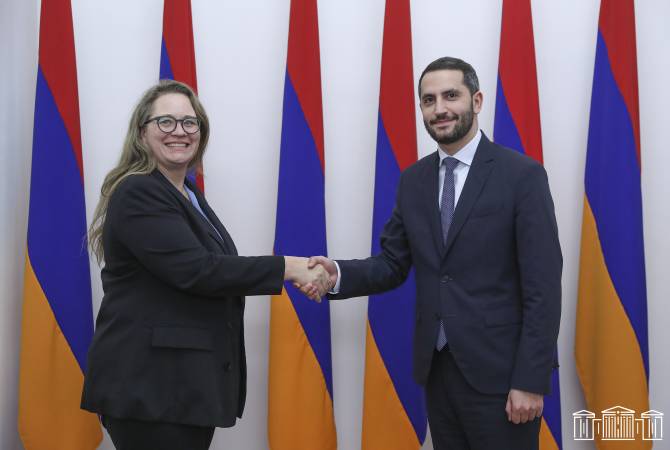 الولايات المتحدة تدعم تطبيع العلاقات بين أرمينيا وتركيا-نائبة مساعد وزير الخارجية الأمريكي لنائب 
رئيس برلمان أرمينيا- 