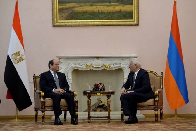 Президент РА  Хачатурян поздравил президента Египта Абдель Фаттаха Ас-Сиси с 
Днем Революции