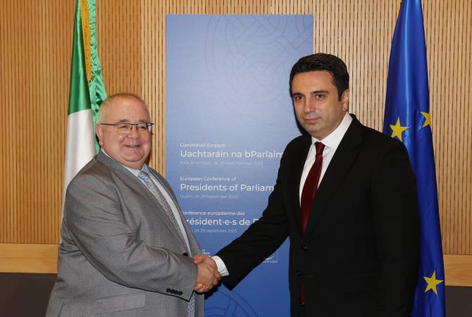 Спикер Палаты представителей Ирландии на встрече со спикером НС Армении резко 
осудил агрессию Азербайджана против НК