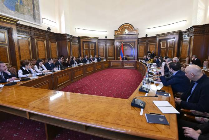 اجتماع لمجلس سياسات مكافحة الفساد في الحكومة الأرمنية برئاسة رئيس الوزراء نيكول 
باشينيان