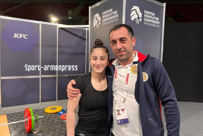 19-летняя тяжелоатлетка Александра Григорян стала чемпионом Европы