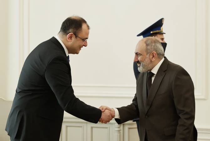 Ermenistan Başbakanı, Gürcistan Adalet Bakanı'nı kabul etti