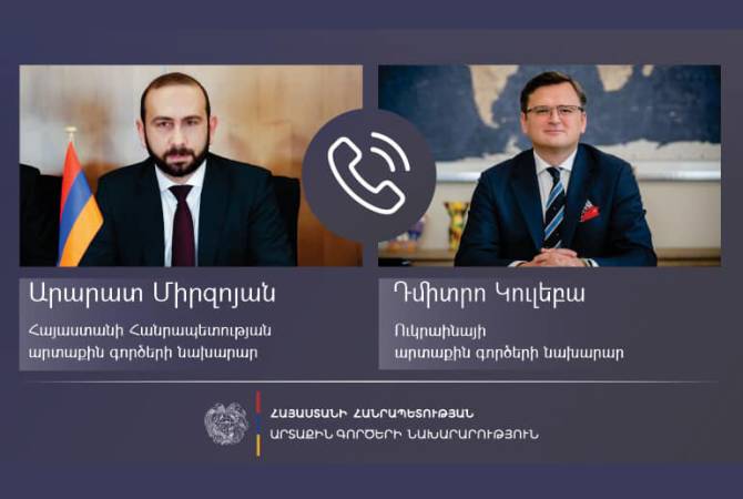 Armenian Foreign Minister, Ukrainian counterpart hold telephone conversation