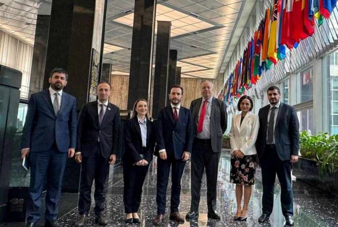 أعضاء مجموعة الصداقة الأرمنية الأمريكية ببرلمان أرمينيا يلتقون مدير مكتب القوقازوالصراعات 
الإقليمية بالخارجية الأمريكية