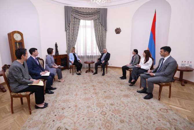 Мгер Григорян и Ивана Живкович обсудили программы, реализуемые ПРООН в 
Армении
