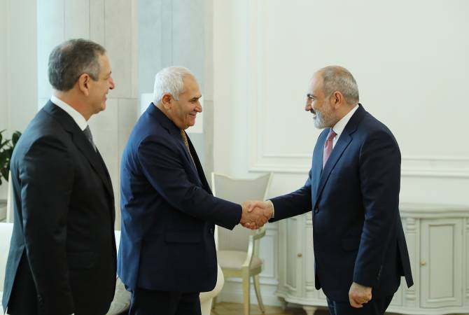 Le Premier ministre Pashinyan a reçu les dirigeants de la Fédération Internationale 
d'Haltérophilie

