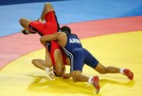 Armenian Wrestler from Ararat defeats Turkish wrestler at Europe Championship in Serbia