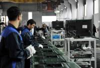 Industrial production in Armenia increased by 2.1%