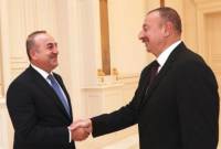 Президент Азербайджана встретился с министром иностранных дел Турции 
