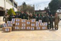 Ermeni insani yardım grubu Halep sağlık tesislerine 4 ton tıbbi malzeme nakletti