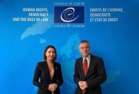 La Médiatrice arménienne rencontre des fonctionnaires du Conseil de l'Europe

