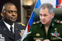 وزير الدفاع الروسي يجري محادثة هاتفية مع نظيره الأمريكي وبحث حرب أوكرانيا