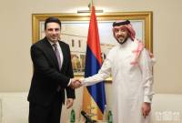 ՀՀ ԱԺ նախագահն ու Կատարի ներդրումային գործակալության տնօրենը քննարկել 
են Հայաստանի տարբեր ոլորտներում ներդրումներ իրականացնելու 
հնարավորությունները