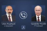 PM Pashinyan holds phone talks with Putin, highlights need for Russia’s actions to 
overcome humanitarian crisis in NK 