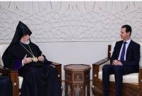 Kilikya Ermeni Katolikosu taziye mesajında Suriye halkına yardım elini uzatmaya hazır 
olduğunu ifade etti