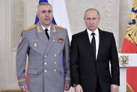 Putin promotes ex-commander of Russian peacekeeping forces in Nagorno Karabakh to 
Colonel-general 