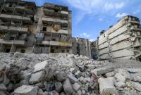ARMENPRESS Exclusive: Aftermath of devastating earthquake in war-ravaged Aleppo, 
Syria 