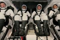 New US-Russian crew heads to space station