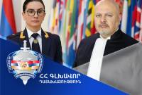 Генпрокурор Армении и прокурор МУС обсудили представляющие взаимный интерес 
вопросы