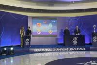 UEFA Futsal Champions League semi-finals draw held in Yerevan. The city set to become
European Football capital in May