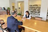 Анна Акопян обсудила с представителями фонда “Погосян” возможность 
организации выставки в Армении