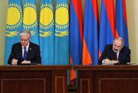 Pashinyan, Tokayev sign joint statement. Additional documents signed between the two 
countries