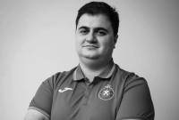 Disparition prématurée de Davit Martirosyan,journaliste sportif et secrétaire général du 
club de football « Pyunik »  