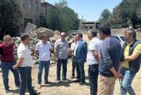 رئیس کمیته برنامه ریزی شهرستان از روند اجرایی عملیات عمرانی "مرکز درمانی اشتراک" بازدید 
کرده است