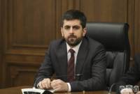 Khandanyan: La declaración de Alen Simonyan en Euronest representa la posición de la 
mayoría en la Asamblea Nacional
